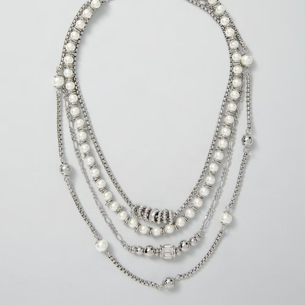 WHBM Convertible Multi-Row Necklace